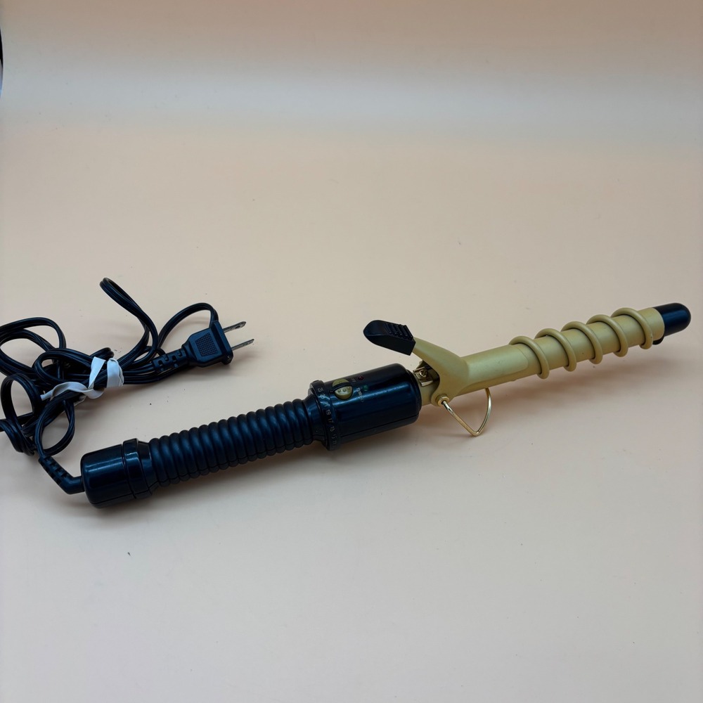 Conair Instant Heat Spiral Curling Iron Gold Black Model CD880 Turbo Heat